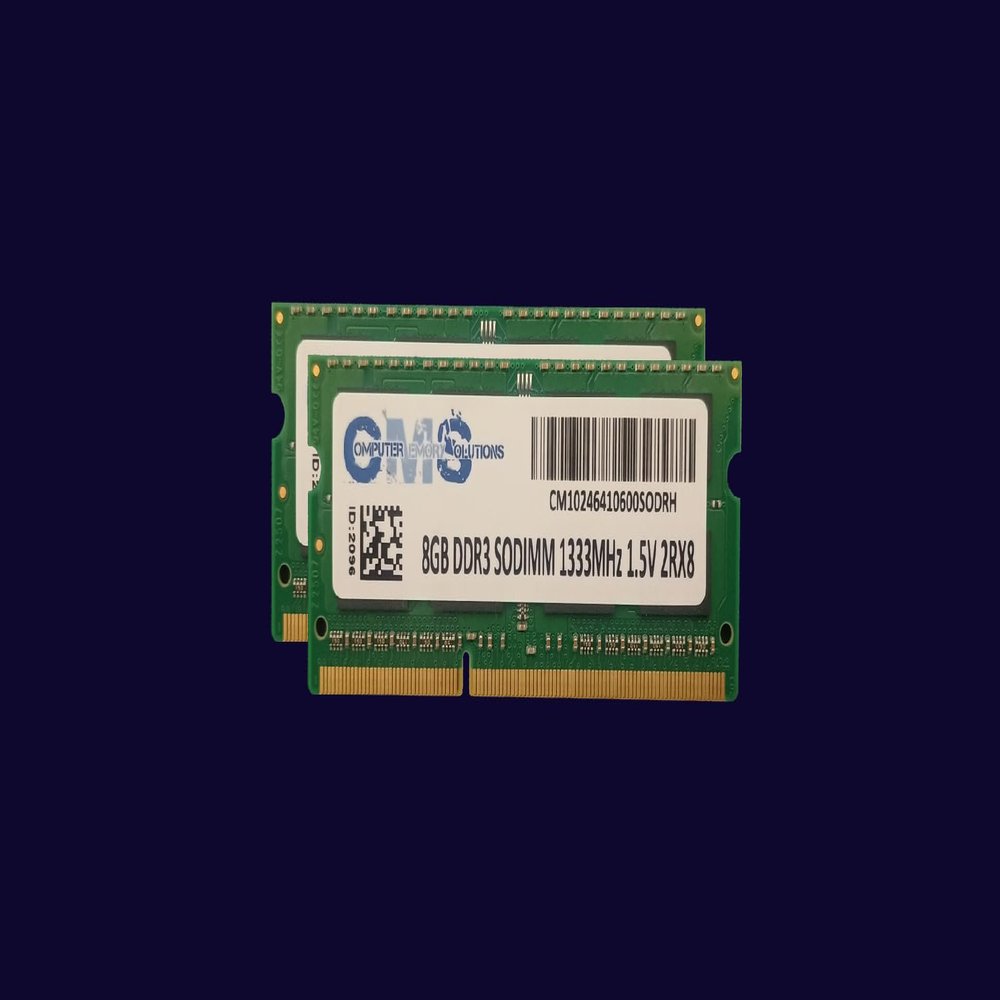 CMS 16GB (2X8GB) DDR3 10600 1333MHZ Non ECC SODIMM Memory Ram Compatible with HP/Compaq Pavilion Dv6-6173Cl, Dv6-6175Ca, Dv6-6180U - A13
