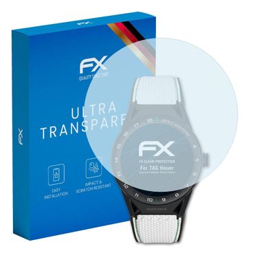 atFoliX Screen Protection Film compatible with TAG Heuer Connected Modular 45 Golf Edition Screen Protector, ultra-clear FX Protective Film (3X)