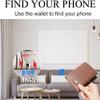 Clever Anti-Lost Wallet with Alarm, Bluetooth, Position Record (via Phone GPS) Tracker Item Finder, Bifold Cowhide Leather Locator Intelligent Trackable Minimalist Credit Card Purse (Brown, Vertical) view 3