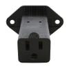 AC WORKS [AD1308-FG] IEC C14/ Sheet E with Mounting Holes to U.S. Household NEMA 5-15R Connector view 4