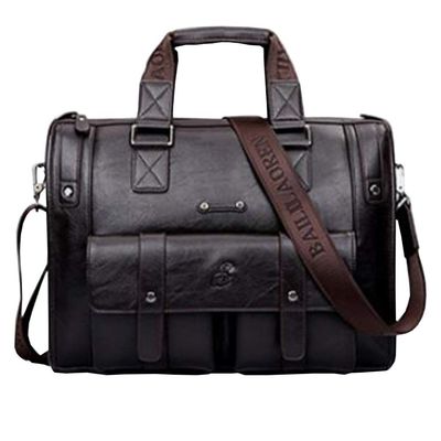 15 inch men Business bag Travel Briefcase Laptop Messenger Bags Vintage pu leather Shoulder bag