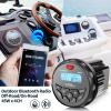 Boat Bluetooth Marine Stereo Radio AM FM Tuner for Boats, Golf Cart, ATV, UTV, and Spa Hot Tubs - Digital Media Streaming view 2