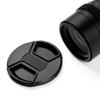55mm Lens Cap Bundle, 3 Pack Universal Snap on Front Centre Pinch Lens Cover Set with Microfiber Lens Cleaning Cloth for DSLR Camera + Camera Lens Cleaning Pen view 4
