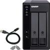 QNAP TR-002 2 Bay USB Type-C Direct Attached Storage (DAS) with Hardware RAID (Diskless) (TR-002-US) view 1