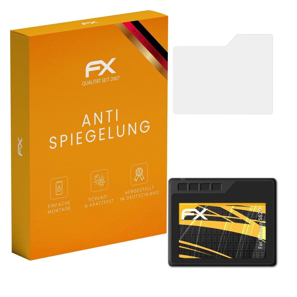 atFoliX Screen Protector compatible with Gaomon S620 Screen Protection Film, anti-reflective and shock-absorbing FX Protector Film (2X)