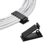 50Pack Self Adhesive Cable Management Clips, Cable Organizers Wire Clips Cord Holder for TV PC Laptop Ethernet Cable Desktop Home Office Indoor/Outdoor view 1