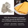 Arkwright Restaurant Cloth Napkins - (Pack of 25) Spun Polyester Dinner Napkin with Hemmed Edges - Ideal for Dinner, Wedding, Party, Banquet, Kitchen, 20 x 20 in, White view 3