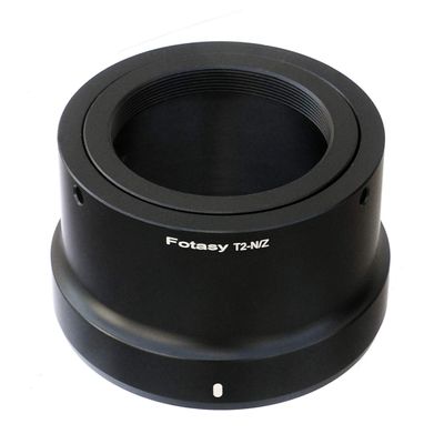 Fotasy Adjustable T Mount Lens to Nikkor Z Mount Adapter, T Mount Z Mount, fits T T2 Mount Telescope Lens, Compatible with Nikon Z Mount Mirrorless Camera Z5 Z30 Z50 Z6 Z7 Z6 II Z7 II Z9 z FC
