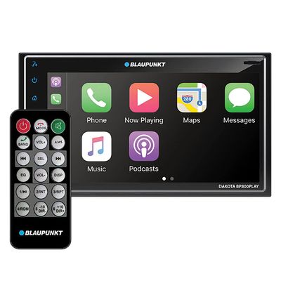 Blaupunkt BP800PLAY Dakota BP800PLAY 6.8-in. Double-DIN Digital Media Receiver with Bluetooth, Apple CarPlay, and Android Auto
