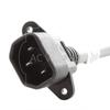 AC WORKS [C14B515-018 IEC C14/ Sheet E IT Plug to Bar Style Household Power Strip Tri-Outlet view 3
