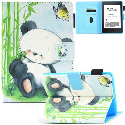 Artyond Case for Kindle Paperwhite,Lightweight Slim Folio Card Slots with Auto Wake/Sleep Case for 6" Amazon Kindle Paperwhite 1234 E-Reader (2012, 2013, 2015, 2016 and 2018 Version) (Panda)
