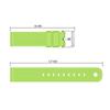 Compatible for Garmin Vivoactive 3, Solid Colored Silicone Material Smart Watch Band Replacement (Green) view 3