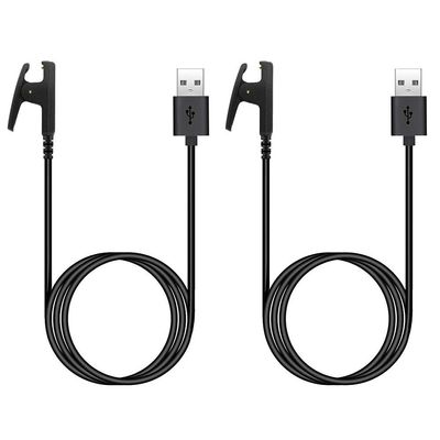 Kissmart Charger for Garmin Forerunner 35 230 235 630 645 735XT, Approach S20 G10, Vivomove HR, Lily, Replacement Charging Cable Clip Data Sync Cord for Garmin Smart Watch [2Pack, 3.3ft/1m]