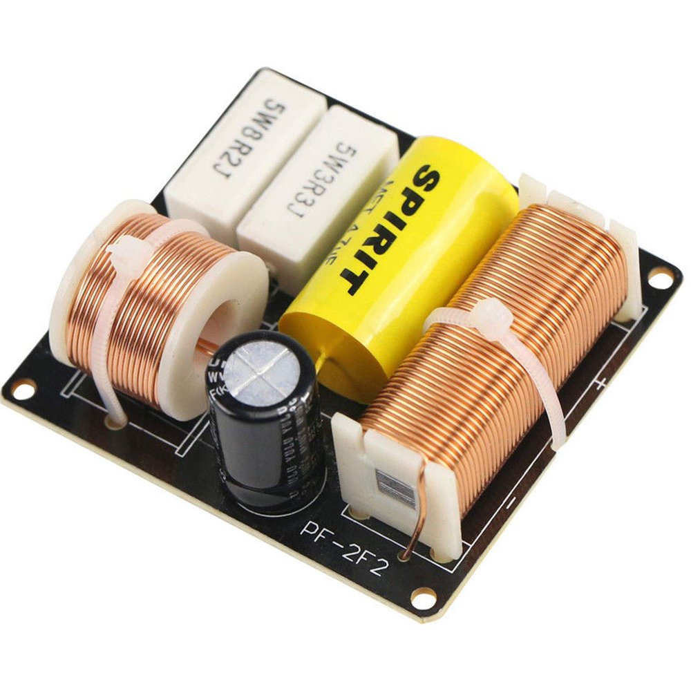 Audio 2-Way Car Audio Speaker Frequency Divider Treble Bass Crossover 80W