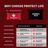 Protect Life Travel First Aid Kit for Car - Small Mini Emergency Kit, 100 Piece Waterproof First Aid Kit for Home, Camping, Boat & Hiking - Includes Emergency Blanket & First Aid Guide view 2