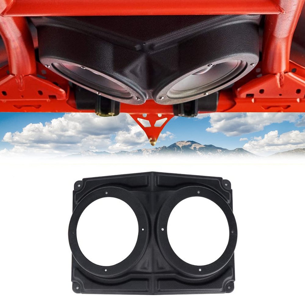 KEMIMOTO UTV 6.5" Speaker Enclosure, Universal 6.5" Speaker Systems Enclosure Hard Roof Enclosure Accessories Compatible with Polaris RZR, Can Am X3, Golf Cart, UTV, Marine