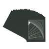 CountryArtHouse Textured Black Acid Free 8x10 Picture Frame Mats with White Core Bevel Cut for 6x8 Pictures - Fits 8x10 Frame - Pack of 25 Mats view 3