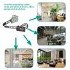 1000 Pieces Cable Management Desk Cord Organizer Cable Ties Wire Fasteners Clips view 4