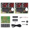 2 Pack, MiOYOOW 4-Digit Digital Clock Kits with PCB, DIY Alarm Clock Soldering Project Kit for Learning Electronics Soldering Practice with English Instructions view 1