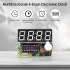 2 Pack, MiOYOOW 4-Digit Digital Clock Kits with PCB, DIY Alarm Clock Soldering Project Kit for Learning Electronics Soldering Practice with English Instructions view 3