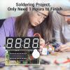 2 Pack, MiOYOOW 4-Digit Digital Clock Kits with PCB, DIY Alarm Clock Soldering Project Kit for Learning Electronics Soldering Practice with English Instructions view 4