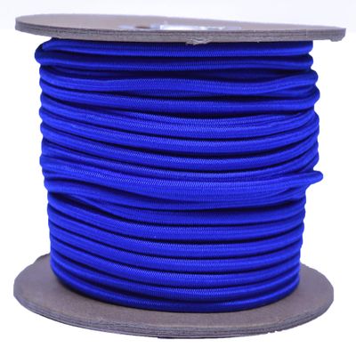 Electric Blue 1/8" Shock Cord 100 Foot Spool - Marine Grade Shock/Bungee/Stretch Cord 1/8 inch