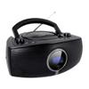 HANNLOMAX HX-316CD CD/MP3 Boombox, AM/FM Radio, Digital Radio Frequency Display, Bluetooth, USB Port for MP3 Playback, LCD Display, Aux-in, AC/DC Power Source (Black) view 1