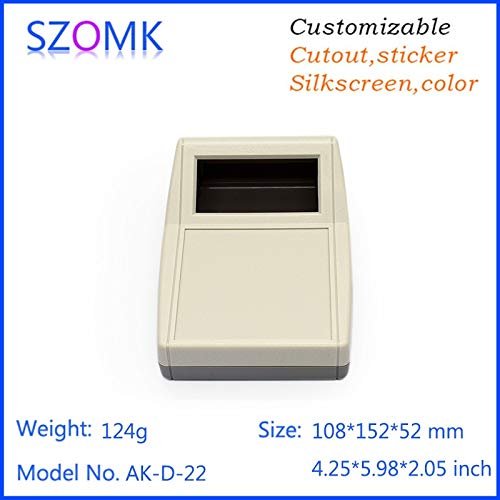 Gimax 4pcs Gimax desktop plastic casing for electronic plastic enclosure plastic housing for pcb design LCD control box