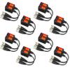 Evertech 8 Pairs Split Joint Mini CCTV BNC HD-CVI/TVI/AHD Passive Video Balun Transceiver view 1