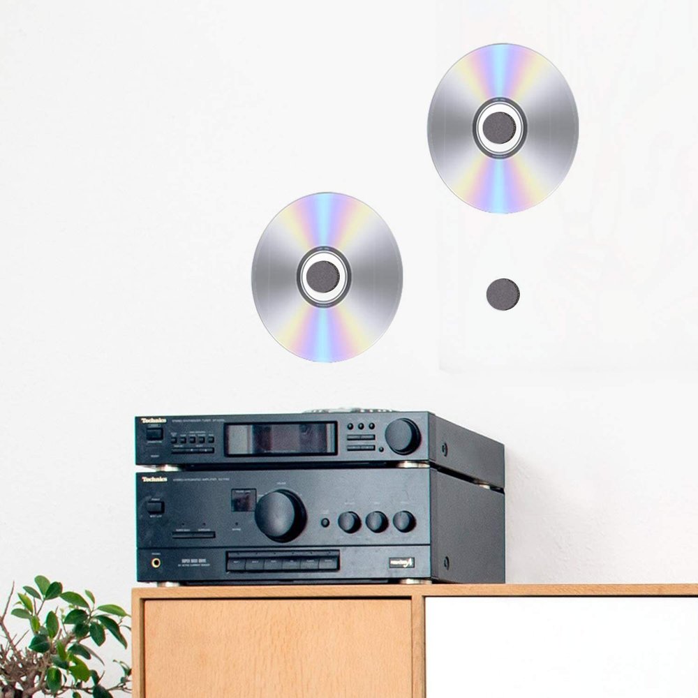 Black Adhesive Backed Spider CD/DVD Hubs (200)