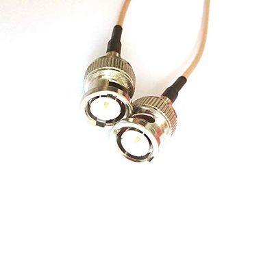 2M Coaxial Extend BNC Cable BNC Male to BNC Male for CCTV Camera RG316D Double Shield Silver