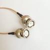 2M Coaxial Extend BNC Cable BNC Male to BNC Male for CCTV Camera RG316D Double Shield Silver view 2
