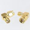 10Pcs RP SMA Male to SMA Female Jack Right Angle 90 Degree Gold Plating Coaxial Connector Adapter view 2