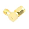 10Pcs RP SMA Male to SMA Female Jack Right Angle 90 Degree Gold Plating Coaxial Connector Adapter view 4