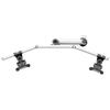 Continews Dual Monitor w/ Arc Cross Bar & 7-Base-Option, Dual Swivel Arm Compatible with iMac view 3