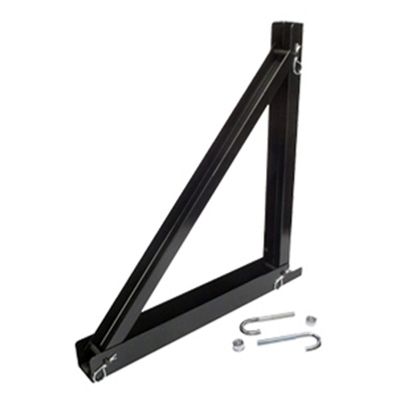 Lowell CLA-18WT Cable Ladder Wall Triangle, 18-Inch Wide; High Strength 14-Gauge Steel Construction; Modular Assembly (3 Pieces); Black Finish; Static Load Rating of Up to 400 Lbs