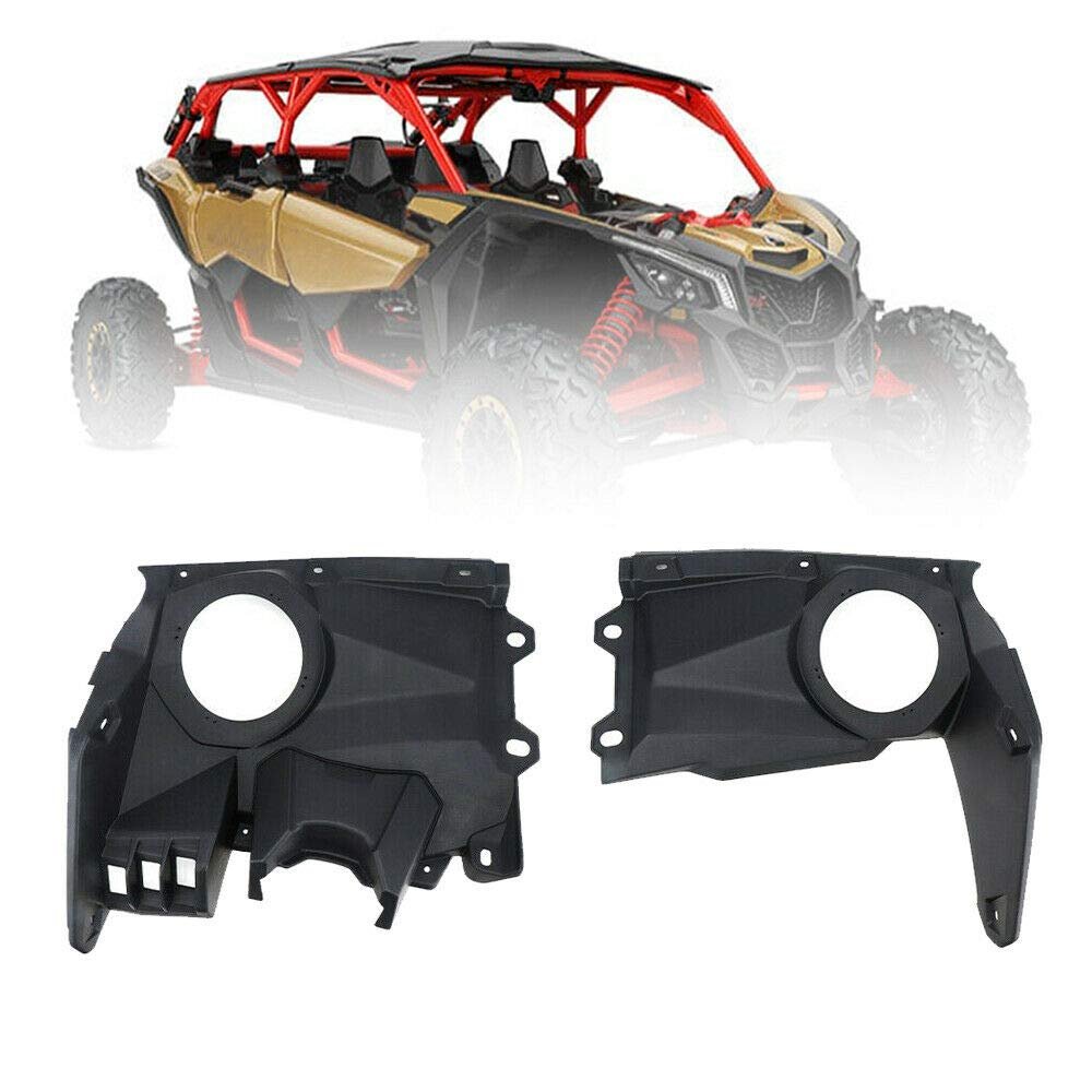 KEMIMOTO X3 Front Dash Speaker Pods, 6.5 inch Speaker Pods & Dash Kit Compatible with Can Am Maverick X3&Max Sound System Enclosure LH and RH Panels