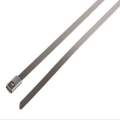 100-500pc 5"-26" Stainless Steel Metal Cable Ties 200-350LB Cable Zip Tie, UV Resistant, Low Profile (500, 8" 200lb)