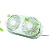 PinPle Desktop Fan Double-Headed Desktop Fan Home Table USB Mini Fan with Aromatherapy (Green) view 1