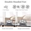 PinPle Desktop Fan Double-Headed Desktop Fan Home Table USB Mini Fan with Aromatherapy (Green) view 4