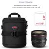 BPAULL Camera Lens Case DSLR Camera Lens Bag Fits for Canon Nikon Pentax Sony Olympus Panasonic and Other Camera Lens view 2
