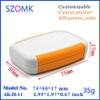 Gimax 10 pcs/lot small electronics abs orange color enclosures case with Silicone rings 70x50x17mm which abs plastic enclosures view 1