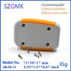 Gimax 10 pcs/lot small electronics abs orange color enclosures case with Silicone rings 70x50x17mm which abs plastic enclosures view 3
