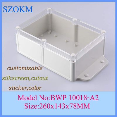 Gimax 4 pcs/lot plastic enclosures for electronics plastic case diy box electronics enclosure260x143x78mm