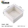 Gimax BWP 10523-A1 waterproof IP68 plastic gray enclosure box with clear cover PC and ABS material view 2