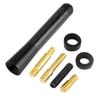 3-Inch Carbon Fiber Car Antenna, Acouto Car Aerial Carbon Fiber Screw Radio Short Antenna Aerial Replacement Black for Universal Car Modification view 1