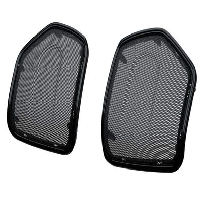 2019-2020 Indian Chieftain Powerband Audio Saddlebag Speaker Bezels - Thunder Black