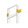 Lowell CLH-VWB Cable Ladder Wall Bracket, Vertical, 1 Pair; High Strength Steel Construction; Black Finish; Conforms to EIA-310 Standard; RoHS Compliant view 3