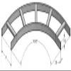 Lowell CL-12HT Cable Ladder Horizontal Turn, 12 Inches Wide; Sides: 1.5 x 0.375 x .06 Wall Tubular Steel; Rungs: 1 x 0.5 x .06 Wall Tubular Steel; Black Finish view 2