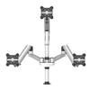 Continews Triple Monitor Pole Mount with 7-in-1 Base and Spring Arm Compatible with Apple view 1
